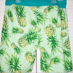 Teal Pineapple Shorts Sweatshorts Short Sweatpants